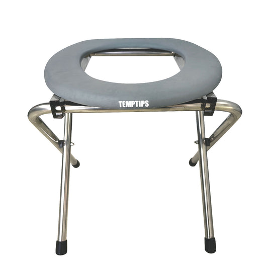 TEMPTIPS portable and comfortable stool seat - improve your quality of life and hygiene experience