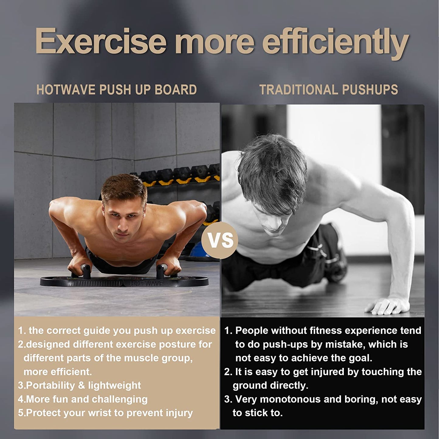 HOTWAVE-Fitness board Push up board